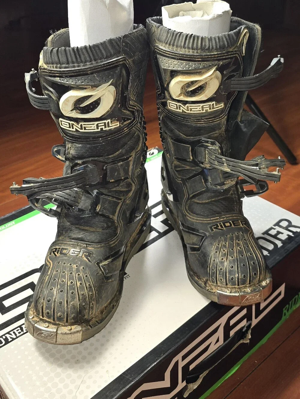 O'Neal Rider Youth Motocross Boots Black Size US/EU 3/35 Off-Road MX